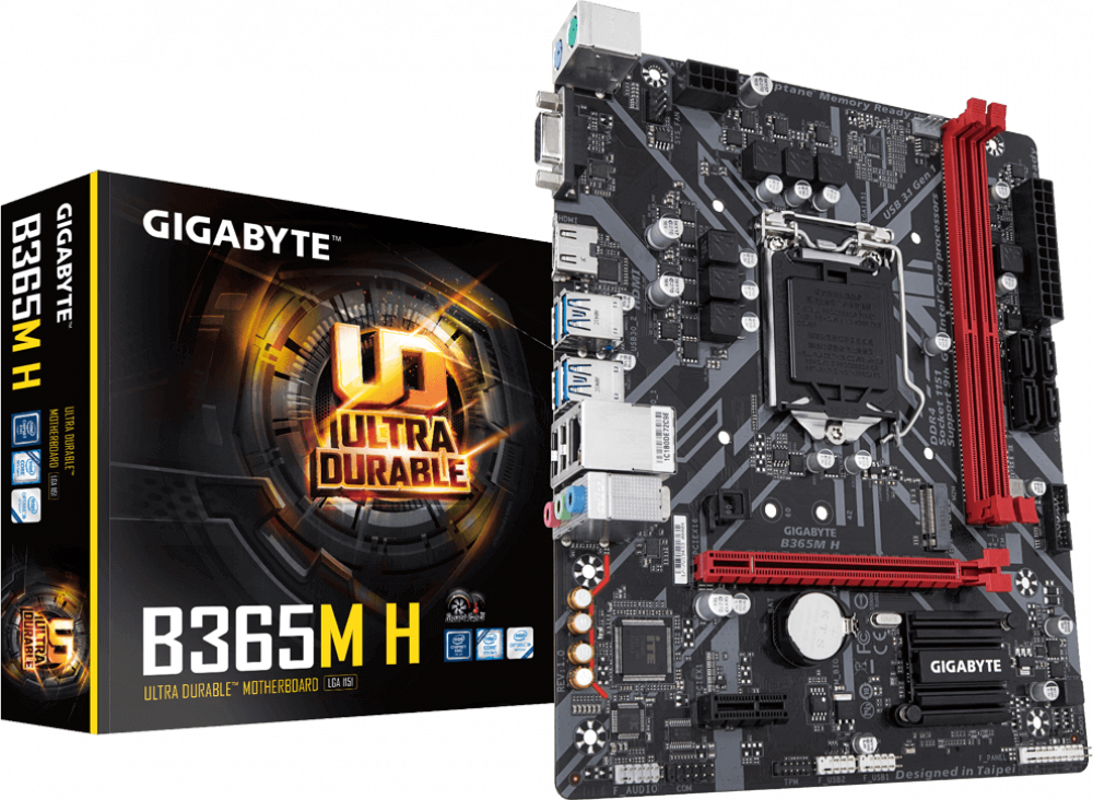 Материнская плата 1151 v2 Gigabyte B365M H (rev. 1.0)