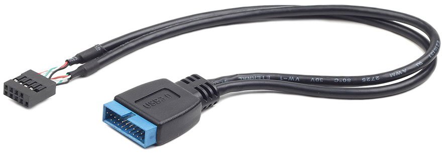 Переходник USB 2.0 (9 pin)-->USB 3.0 (19 pin) Cablexpert CC-U3U2-01