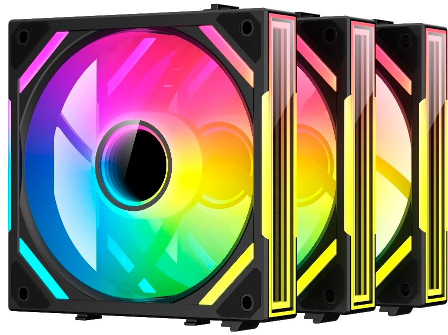 Вентилятор для корпуса 120mm Xastra FS120B ARGB reverse triple pack FS120-3BA-SRX-GL