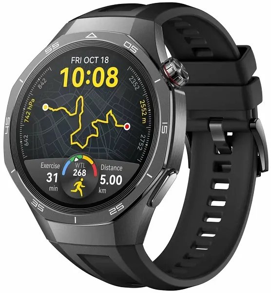 Смарт-часы Huawei Watch GT 5 Pro (VLI-B29) 46mm black (черный) ремешок из фторэластомера черный EAC