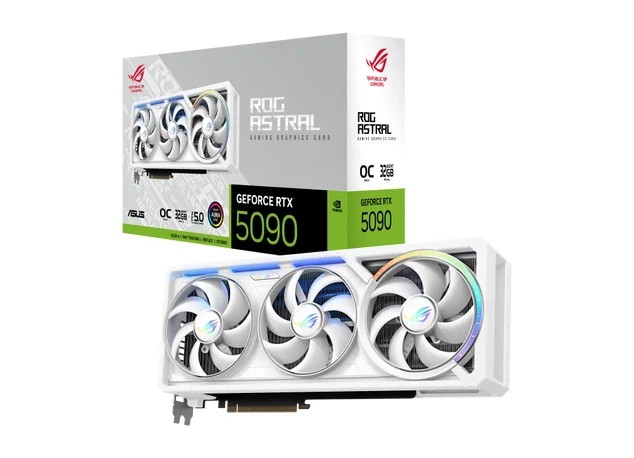 Видеокарта GeForce RTX 5090 32GB ASUS ROG ASTRAL OC WHITE (ROG-ASTRAL-RTX5090-O32G-WHITE)