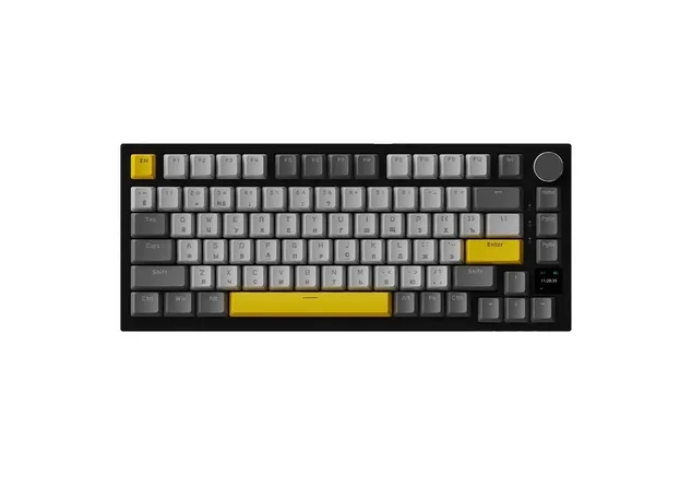 Механическая проводная игровая клавиатура AJAZZ AK820, RGB, серая