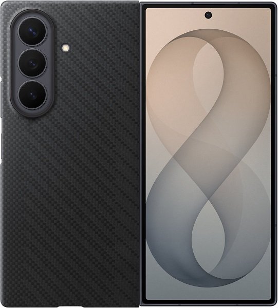 Чехол-накладка+пленка Samsung Carbon Magnet Case Galaxy Z Fold8 Ultra (EF-KF976) черный