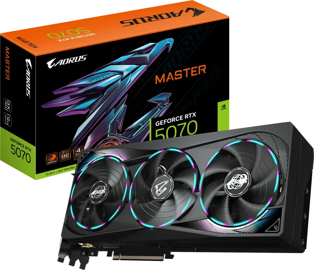 Видеокарта GeForce RTX 5070 12Gb Gigabyte GV-N5070AORUS M-12GD
