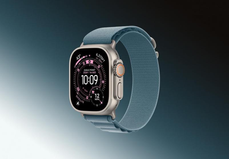 Часы Apple watch Ultra 3 49 Natural Ti Light Blue Alp Lp L MEWP4