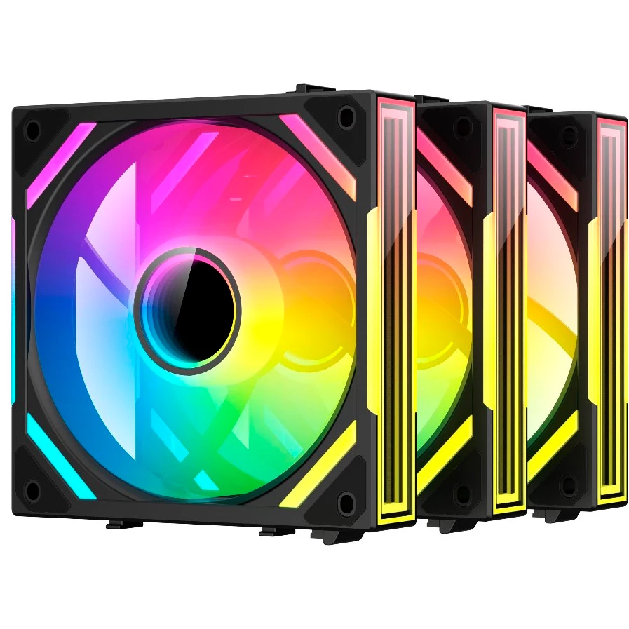 Вентилятор для корпуса 120mm Xastra FS120B ARGB triple pack FS120-3BA-SXX-GL