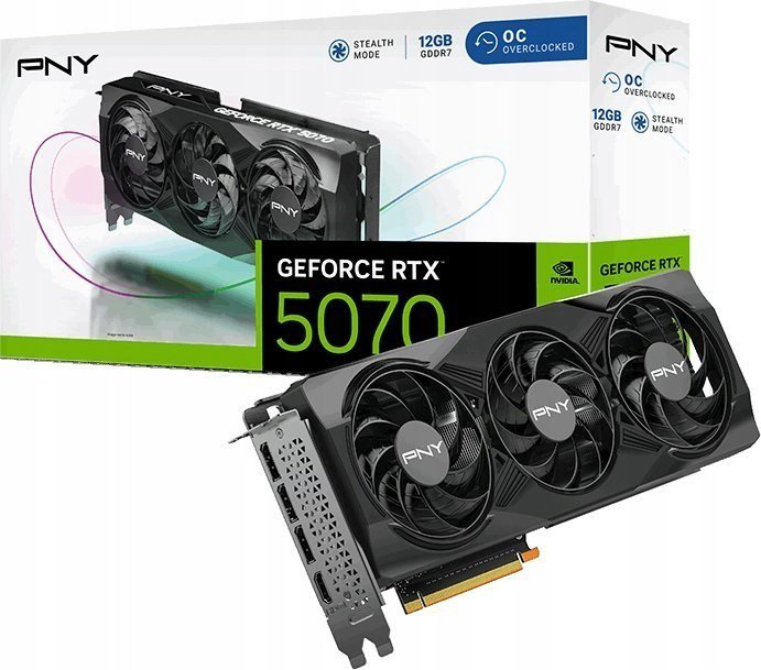 Видеокарта GeForce RTX 5070 12Gb PNY OC Triple Fan VCG507012TFXPB1W1-O