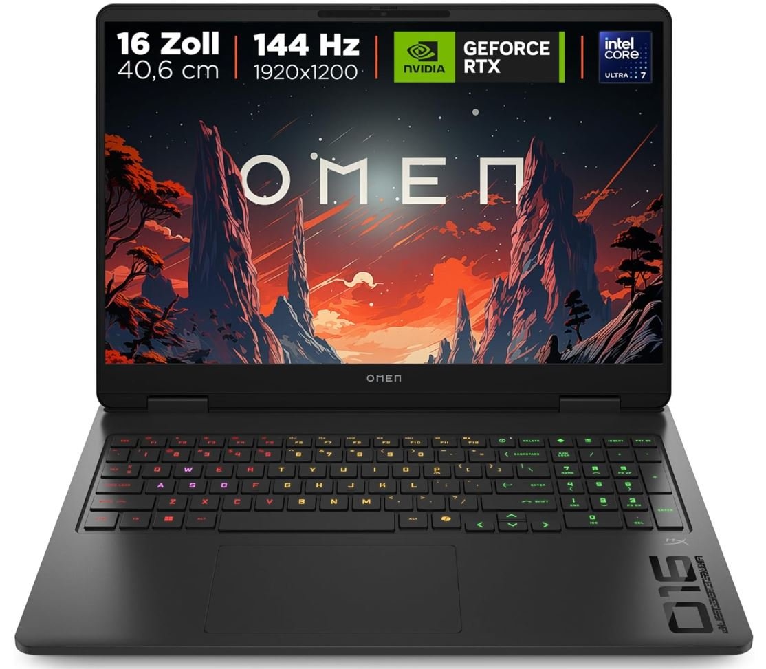 Ноутбук 16" HP Omen (IPS/FHD/144) Ryzen AI 7-350/RTX5060/16GB/1TB SSD/Win 11
