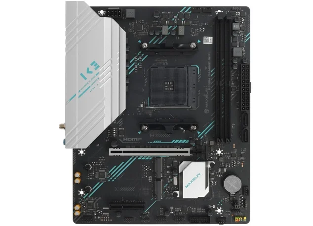 Материнская плата AM4 MAXSUN MS-B550M GAMING WIFI (mATX, 2xDDR4)