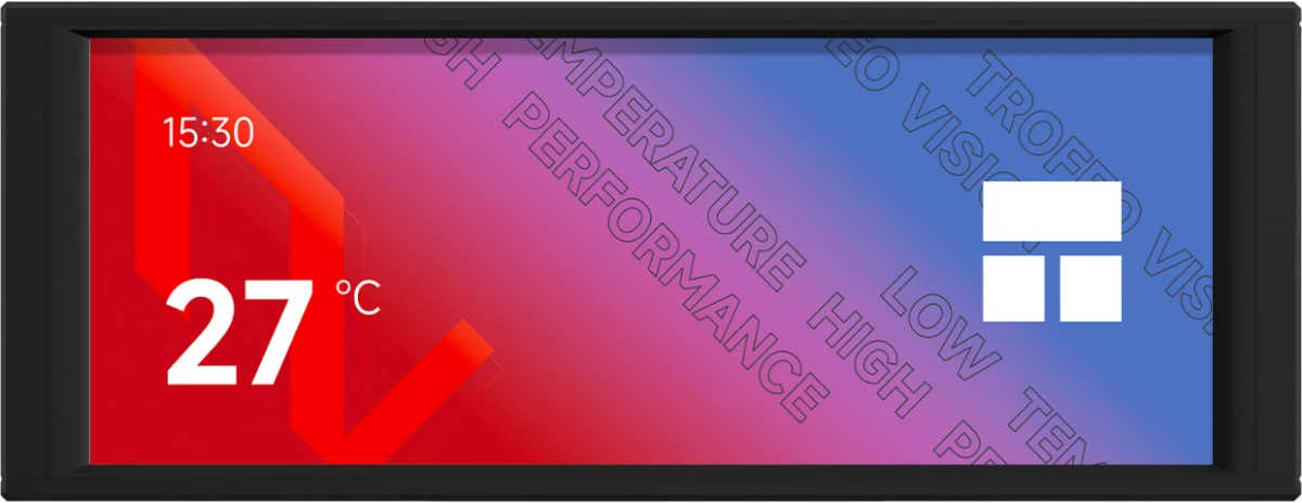 Дисплей для ПК 6.86 Thermalright Trofeo Vision LCD Black TRLCD6TVB