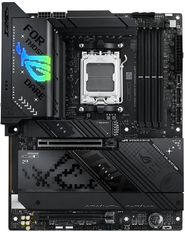 Материнская плата AM5 ASUS ROG STRIX X870-F GAMING WIFI (ATX, 4xDDR5)