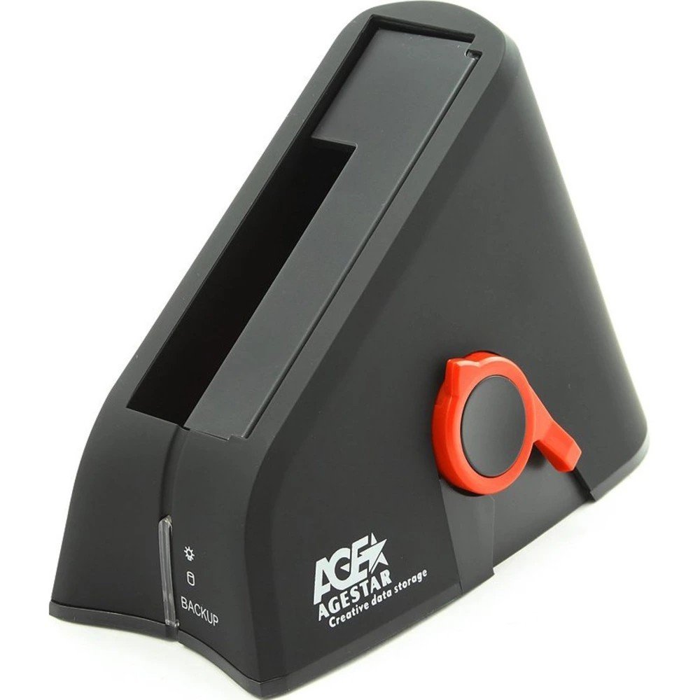 Док-станция для HDD/SSD 2.5"/3.5" SATA AgeStar SUBT, USB 2.0, чёрный