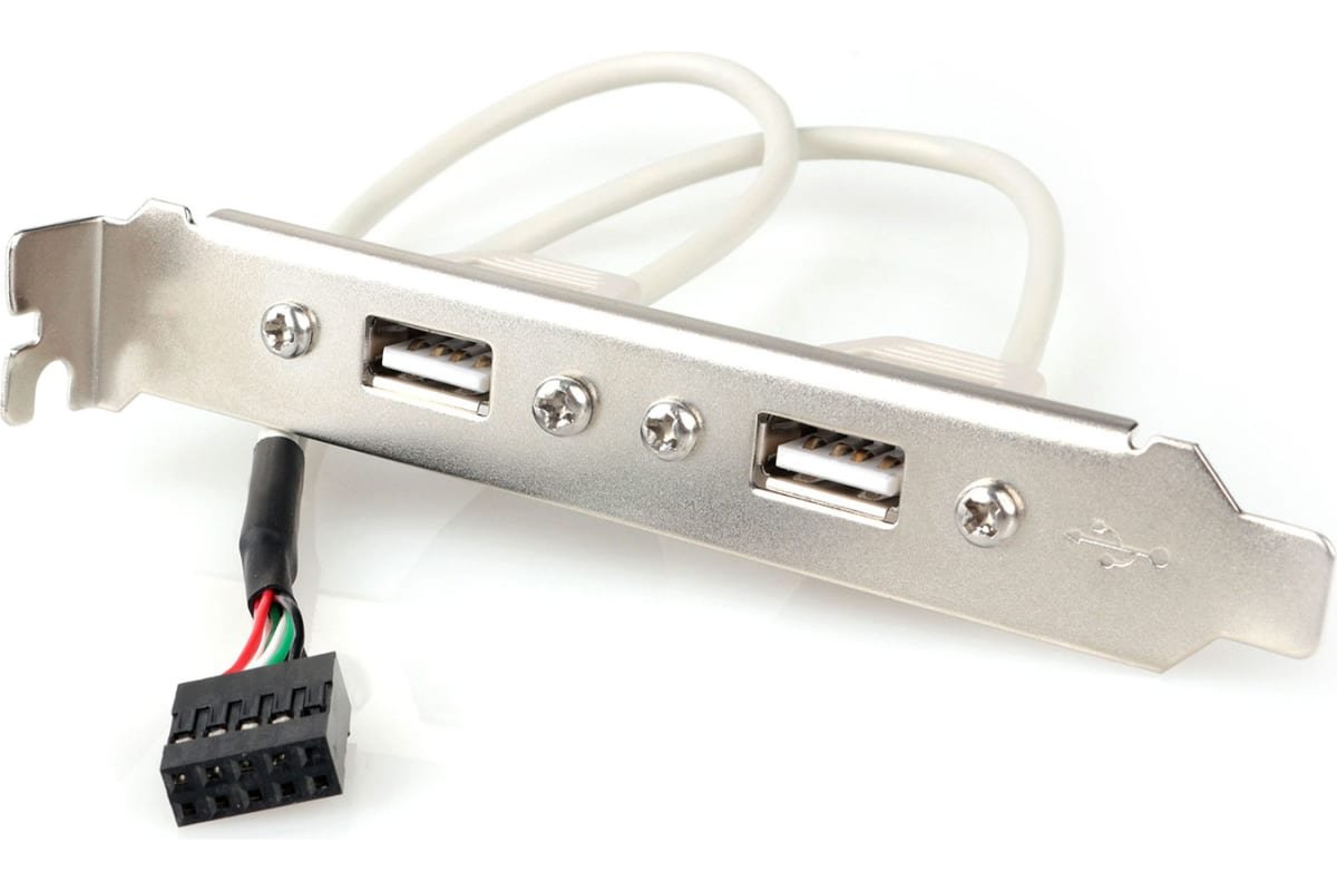 Планка в сист блок 2 USB2,0, Gembird, CCUSBRECEPTACLE, 10pin