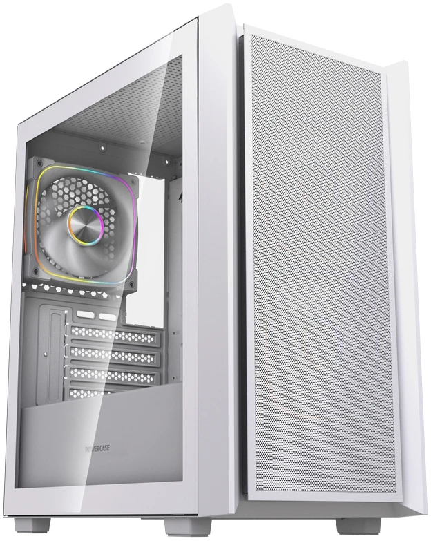 Корпус Powercase Mistral SM03 ARGB White (CMMSM03W-A3)