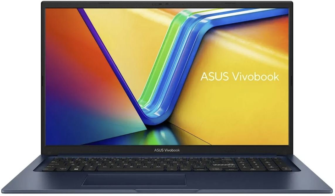 Ноутбук 17.3" Asus VivoBook 17 X1704VA-AU1166 (IPS/FHD) Core 7-150U/16GB/512GB/Dos синий