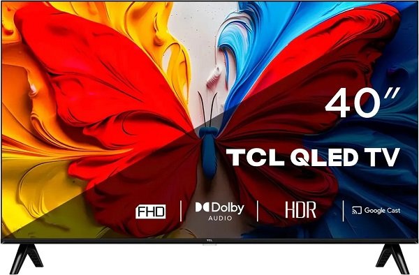 40" Телевизор TCL 40S5K, QLED, FullHD, 60 Гц, Google TV, черный (EAC)