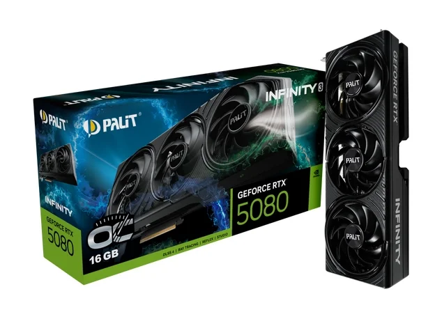 Видеокарта GeForce RTX 5080 16GB PALIT Infinity 3 OC (NE75080U19T2-GB2035S)