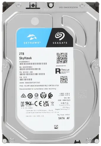 Seagate SkyHawk 2TB: жесткий диск для надежного видеонаблюдения 24/7