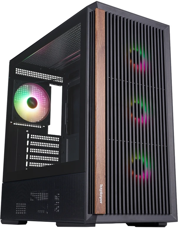 Корпус 1stPlayer WD7 ARGB Black WD7-BK-4FA7-2FA7R