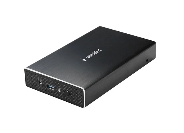 Внешний корпус для HDD/SSD Gembird EE3-U3S-1, USB 3.0, алюминий, чёрный