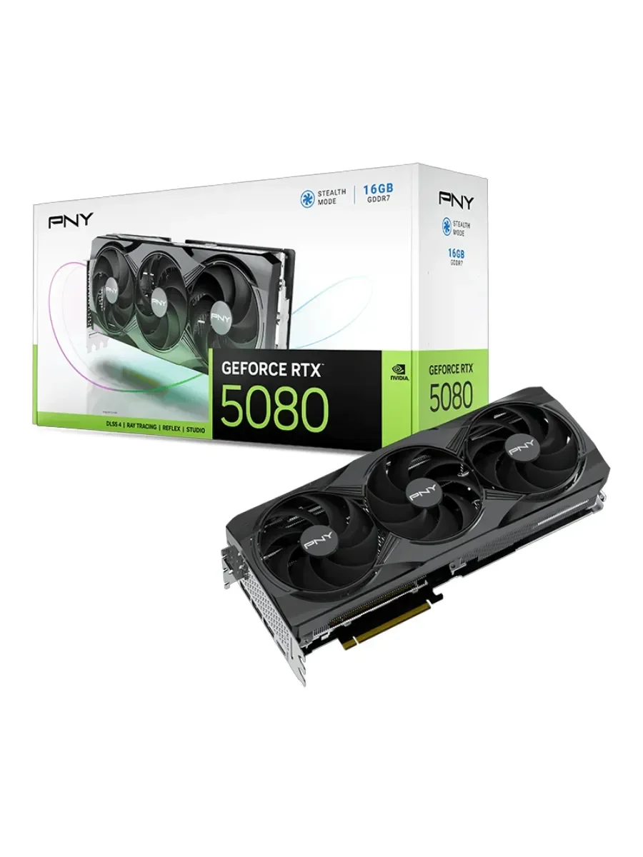 Видеокарта GeForce RTX 5080 16Gb PNY Triple Fan VCG508016TFXPB1
