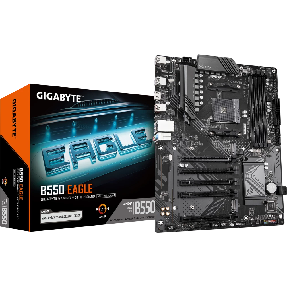 Материнская плата AM4 Gigabyte B550 Eagle