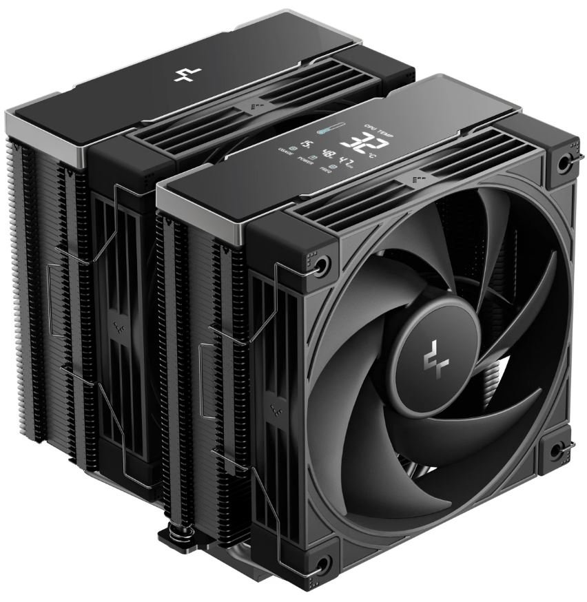 Кулер для процессора DeepCool AK620 G2 DIGITAL NYX, чёрный (R-AK620G2-BKNNMN-GJD-1)
