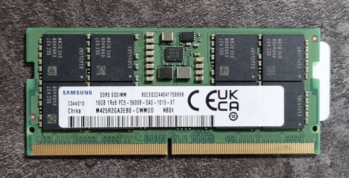 Модуль памяти SODIMM DDR5 16GB Samsung 5600 M425R2GA3EB0-CWM0D OEM