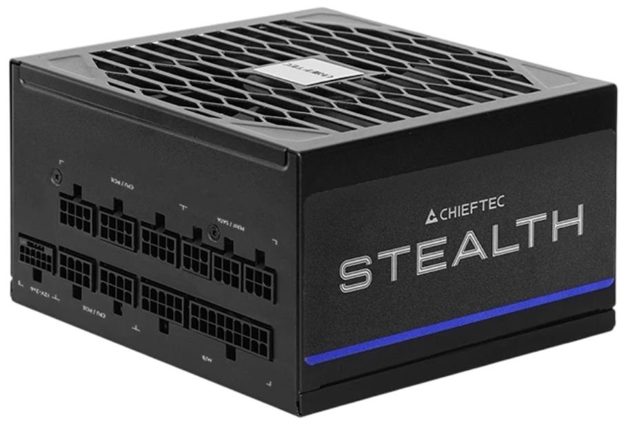 Блок питания ATX 1000W Chieftec Stealth (SPX-1000-FC) 80+ Platinum, черный