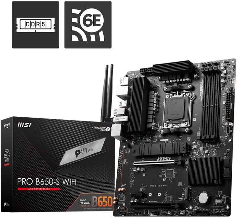 Материнская плата AM5 MSI B650-S Pro WIFI