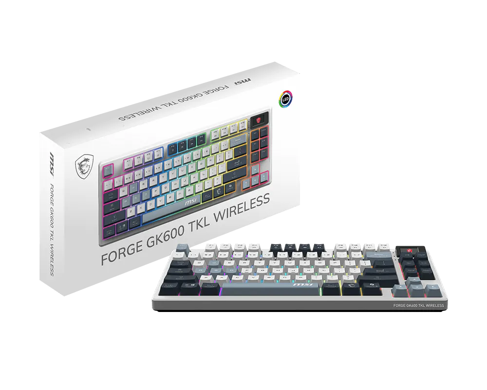 Клавиатура MSI Forge GK600 TKL W SKY S11-43RUQ01-HH9