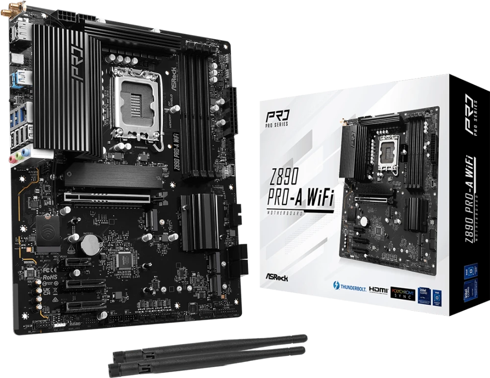 Материнская плата 1851 ASRock Z890 PRO-A WiFi