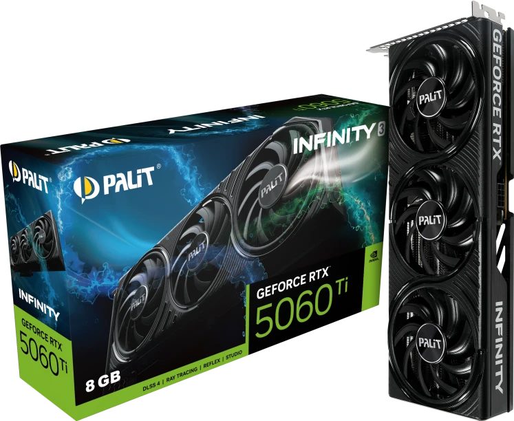 Видеокарта GeForce RTX 5060Ti 8Gb Palit Infinity 3 NE7506T019P1-GB2062S
