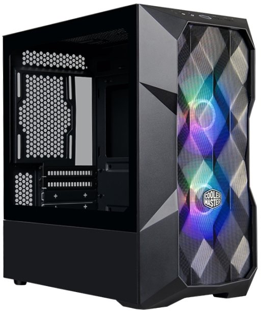 Корпус Cooler Master MasterCase TD300 Mesh, USB3.0x2, 2x120ARGBFans, Black, mATX, w/o PSU