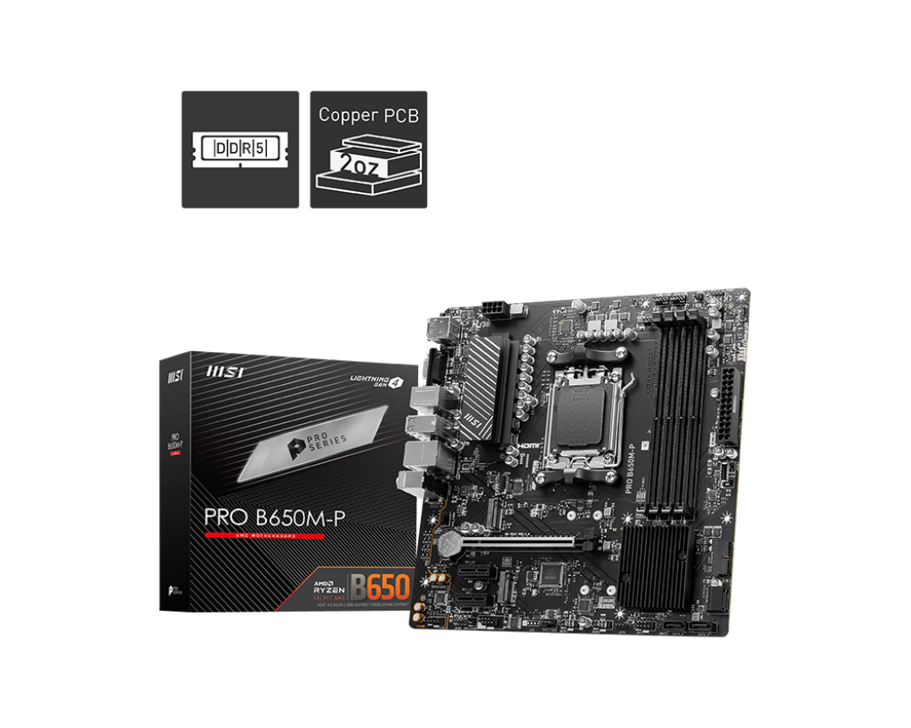 Материнская плата AM5 MSI B650M-E PRO