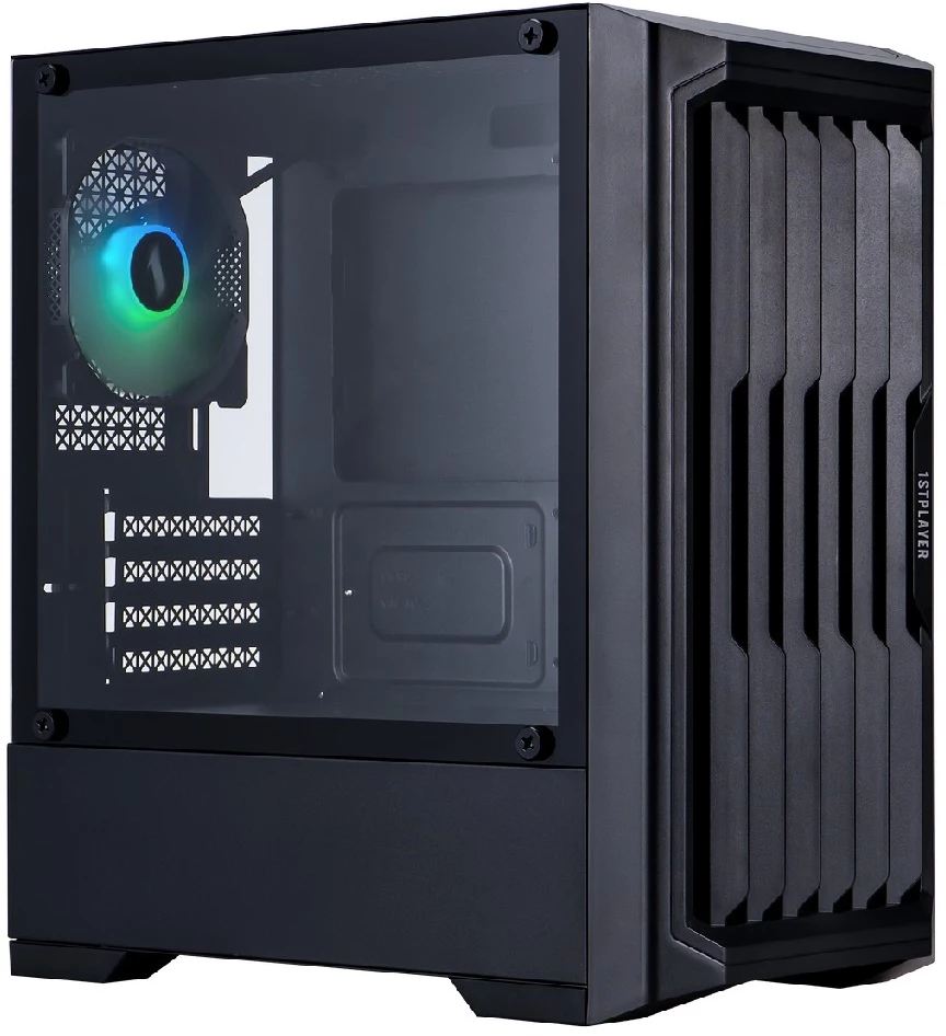 Корпус 1stPlayer Bullet Hunter H2 ARGB Black H2-BK-4F7