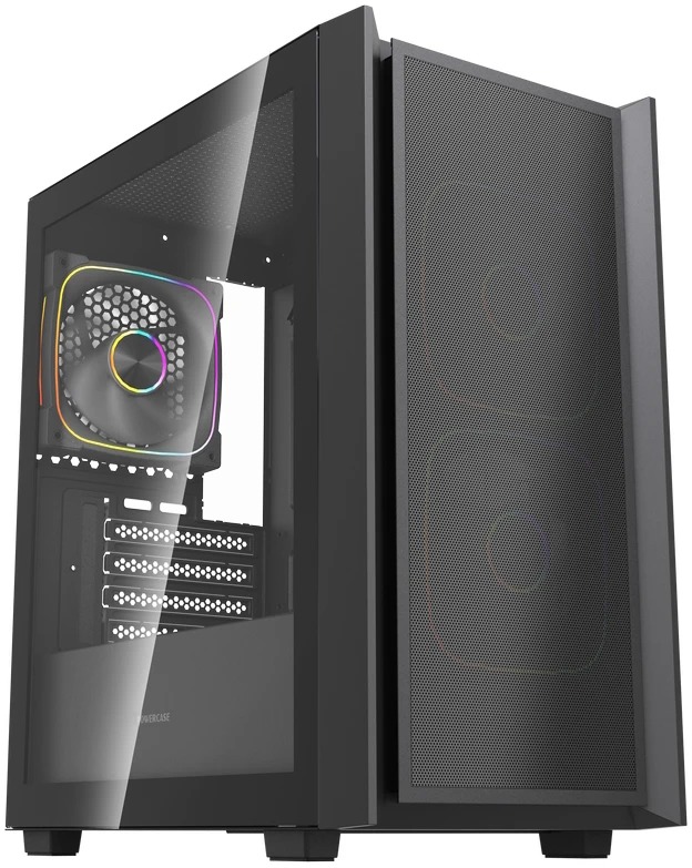Корпус Powercase Mistral SM03 ARGB Black (CMMSM03B-A3)
