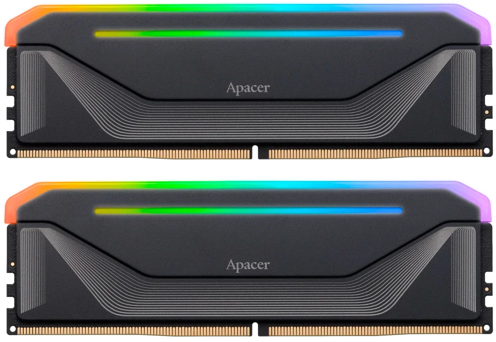 Модуль памяти DDR5 32Gb (2x16Gb) Apacer 6000 Nox RGB AH5U32G60C622NBAA-2
