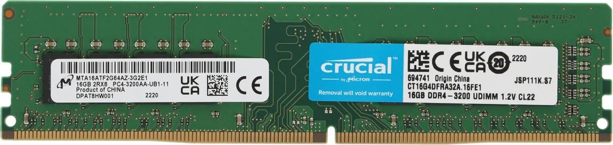 Б/у Модуль памяти DDR4 16GB Crucial 3200 CT16G4DFRA32A
