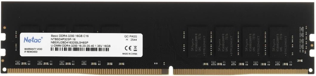 Б/у Модуль памяти DDR4 16GB Netac 3200 NTBSD4P32SP-16