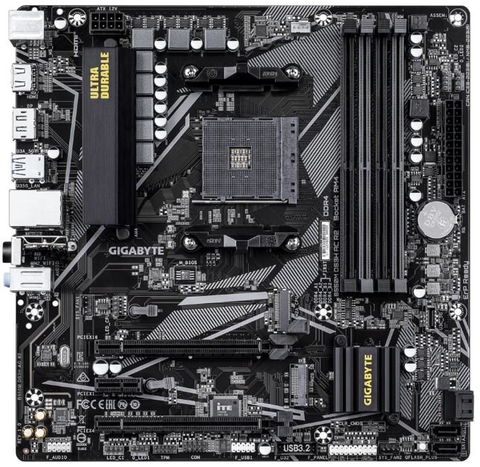 Материнская плата AM4 Gigabyte B550M DS3H AC R2