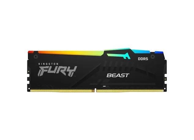 Б/у Модуль памяти DDR5 32GB Kingston FURY Beast RGB XMP 6000MHz CL40 (KF560C40BBA-32)