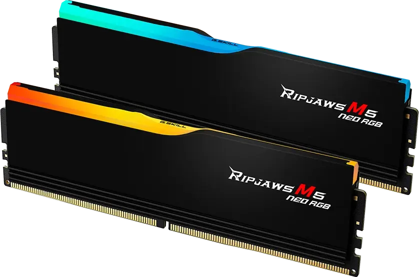 Модуль памяти DDR5 64Gb (2x32Gb Kit) G.Skill 6000 Ripjaws M5 NEO RGB F5-6000J3636F32GX2-RM5NRK