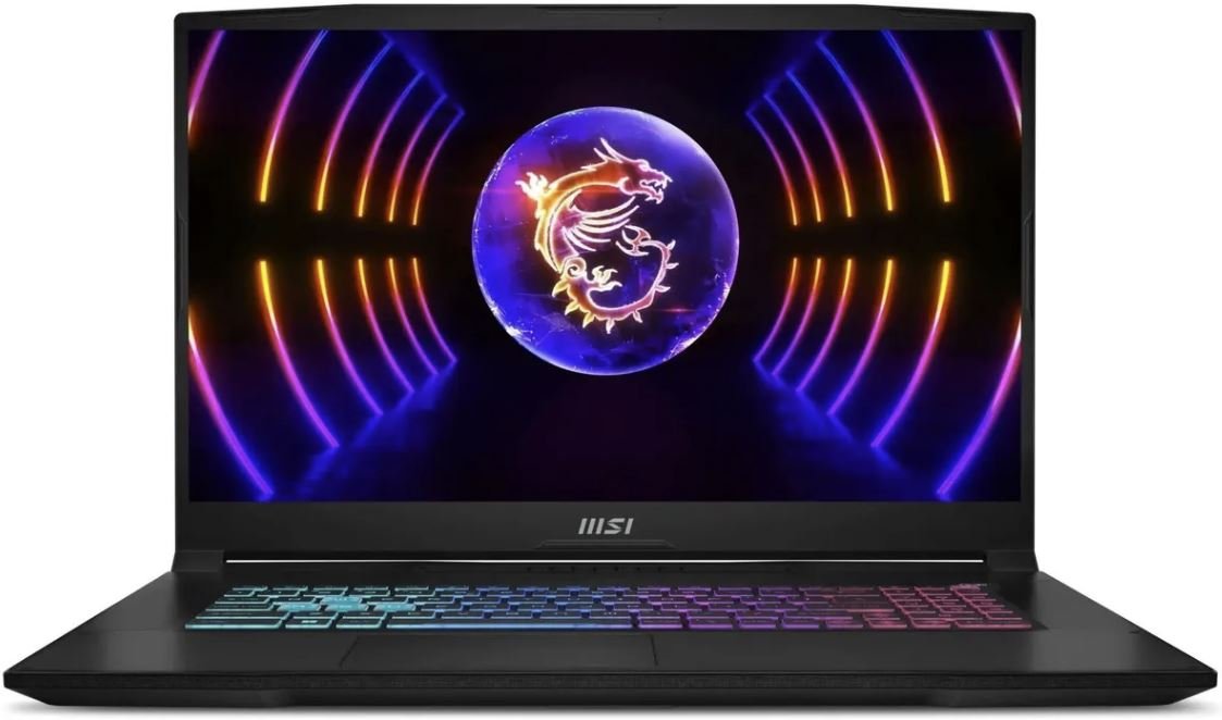 Ноутбук 17.3" MSI Katana 17 B2RVEK-1617XRU (IPS/FHD/144) Core 7-240H/16GB/1TB SSD/RTX4050/Dos