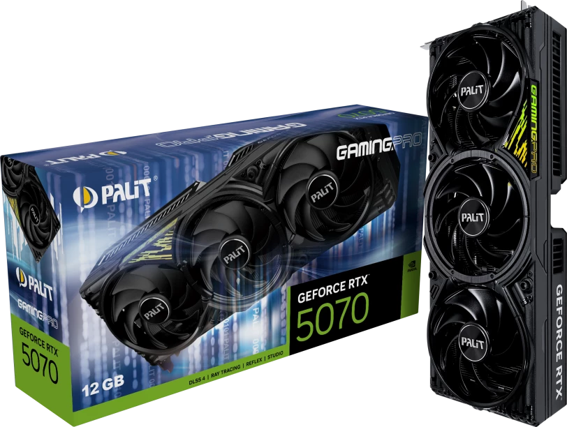 Видеокарта GeForce RTX 5070 12Gb Palit GamingPro NE75070019K9-GB2050A