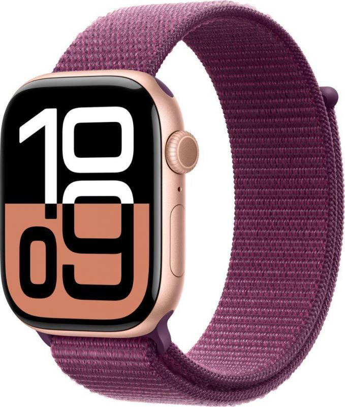 Часы Apple watch S10 46 Rose Gold Plum SL LTE MWY83