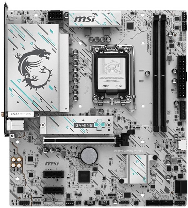 Материнская плата 1851 MSI H810M GAMING WIFI6E (mATX, 2xDDR5)