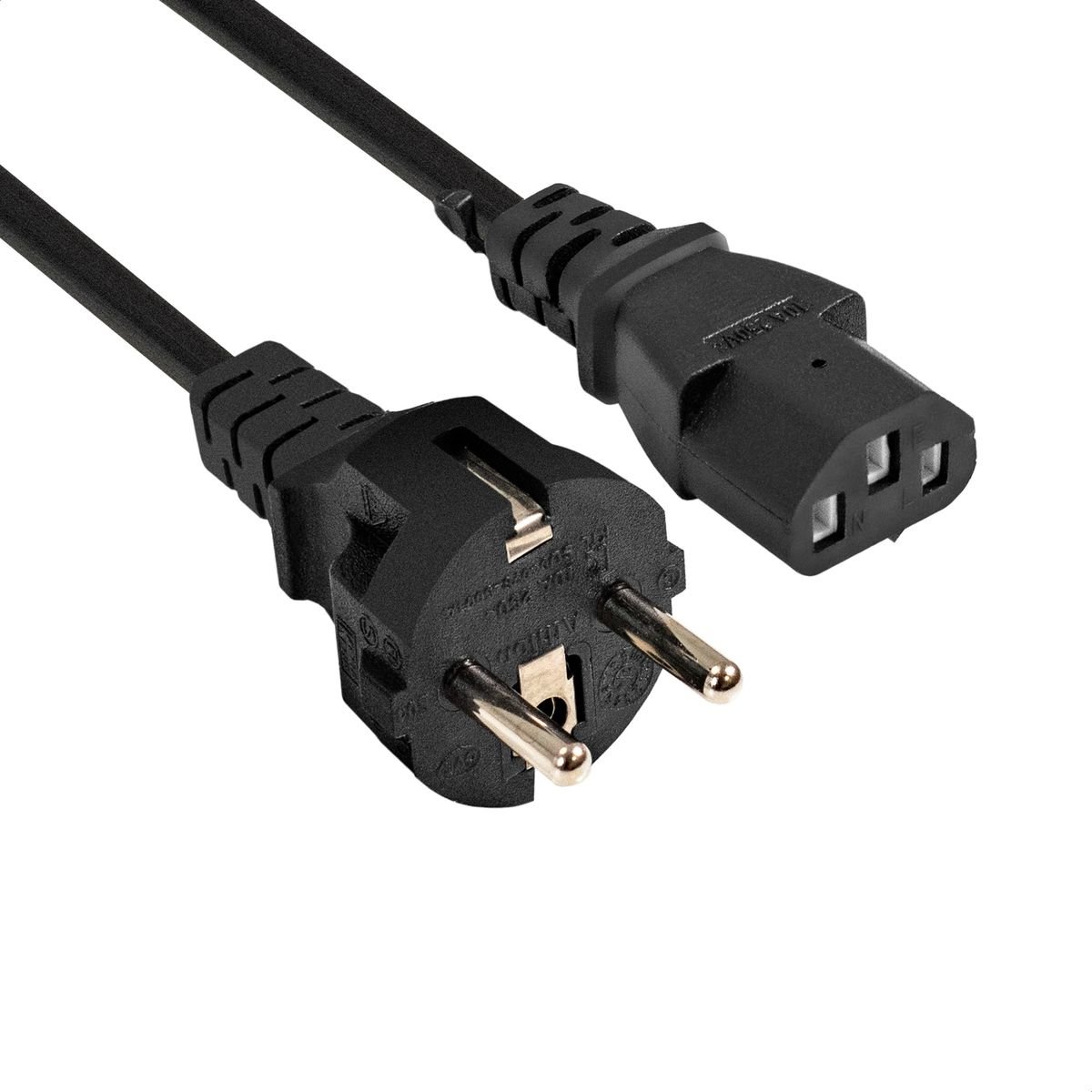 Кабель питания ExeGate Special PC-3S, Schuko – C13, 3 м, чёрный (EX297797RUS)
