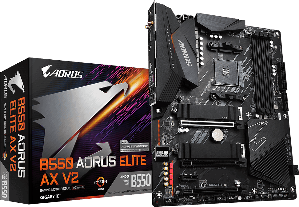 Материнская плата AM4 Gigabyte B550 Aorus Elite AX V2 (rev. 1.6)