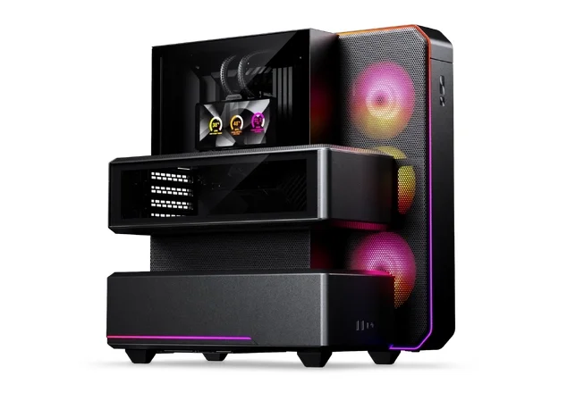 Корпус Phanteks EX5 Max Black (Midi-Tower, ATX, СЖО 360mm ARGB с LCD, стекло, 1x120mm ARGB PWM)